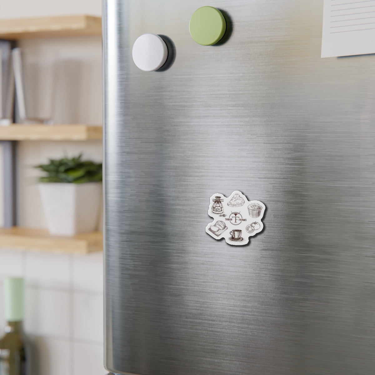 Tabor Farms Kitchen Magnets — Vintage Coffee & Baked Goods Die-Cut Magnet