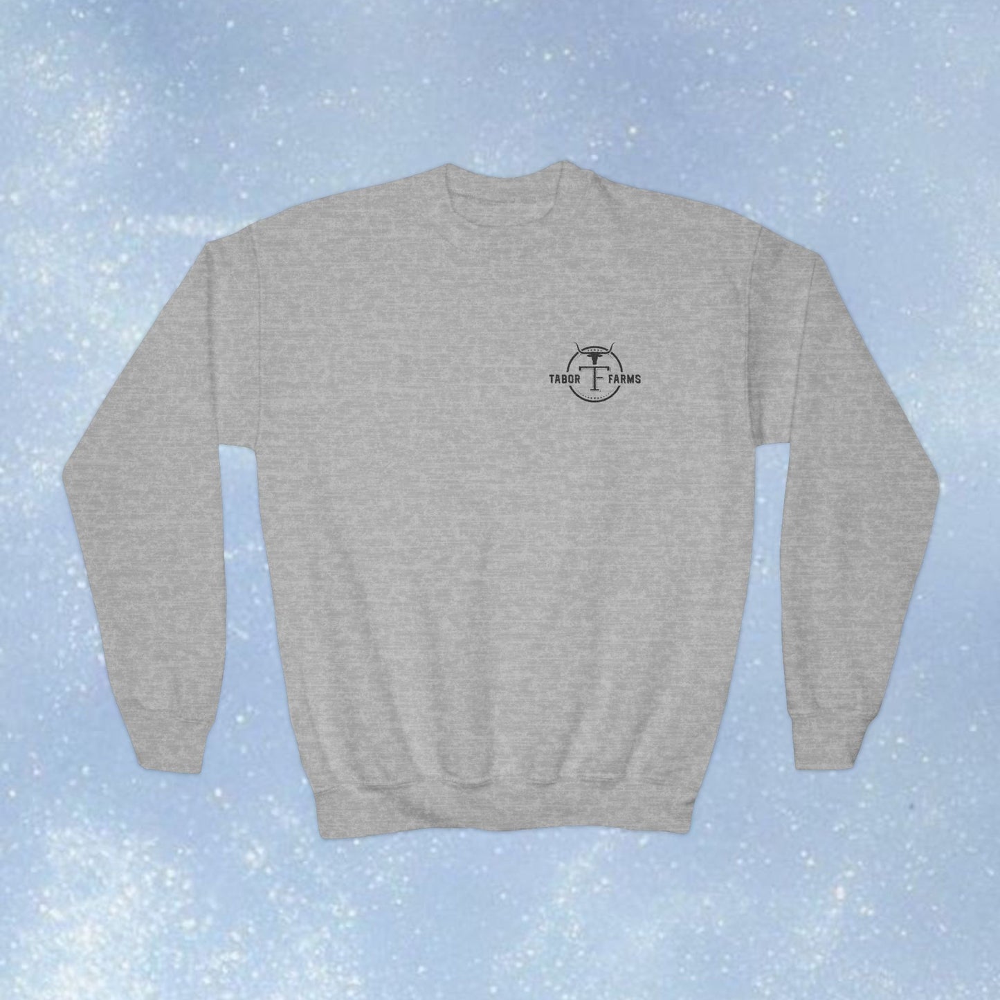 Youth Crewneck Sweatshirt — EMBROIDERED (Tabor Farms)