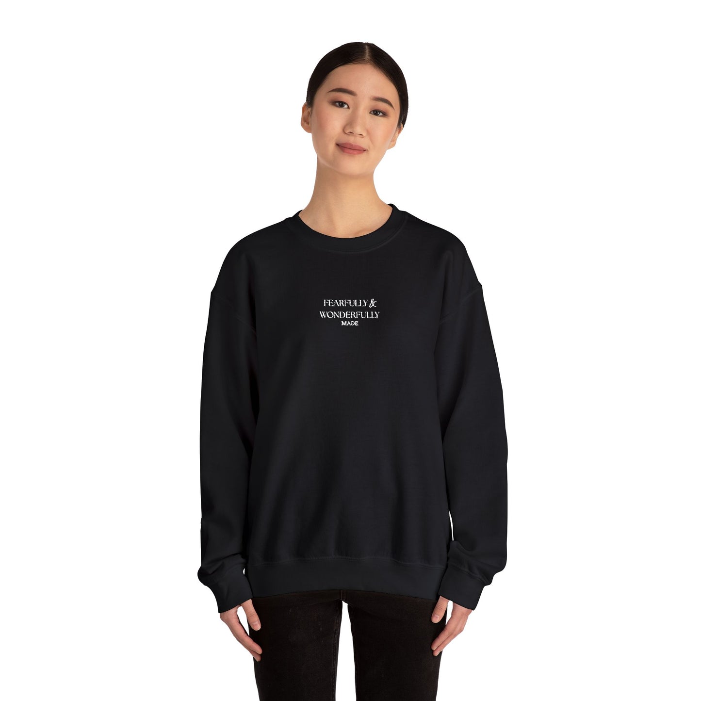 Minimal Crewneck Sweatshirt — EMBROIDERED