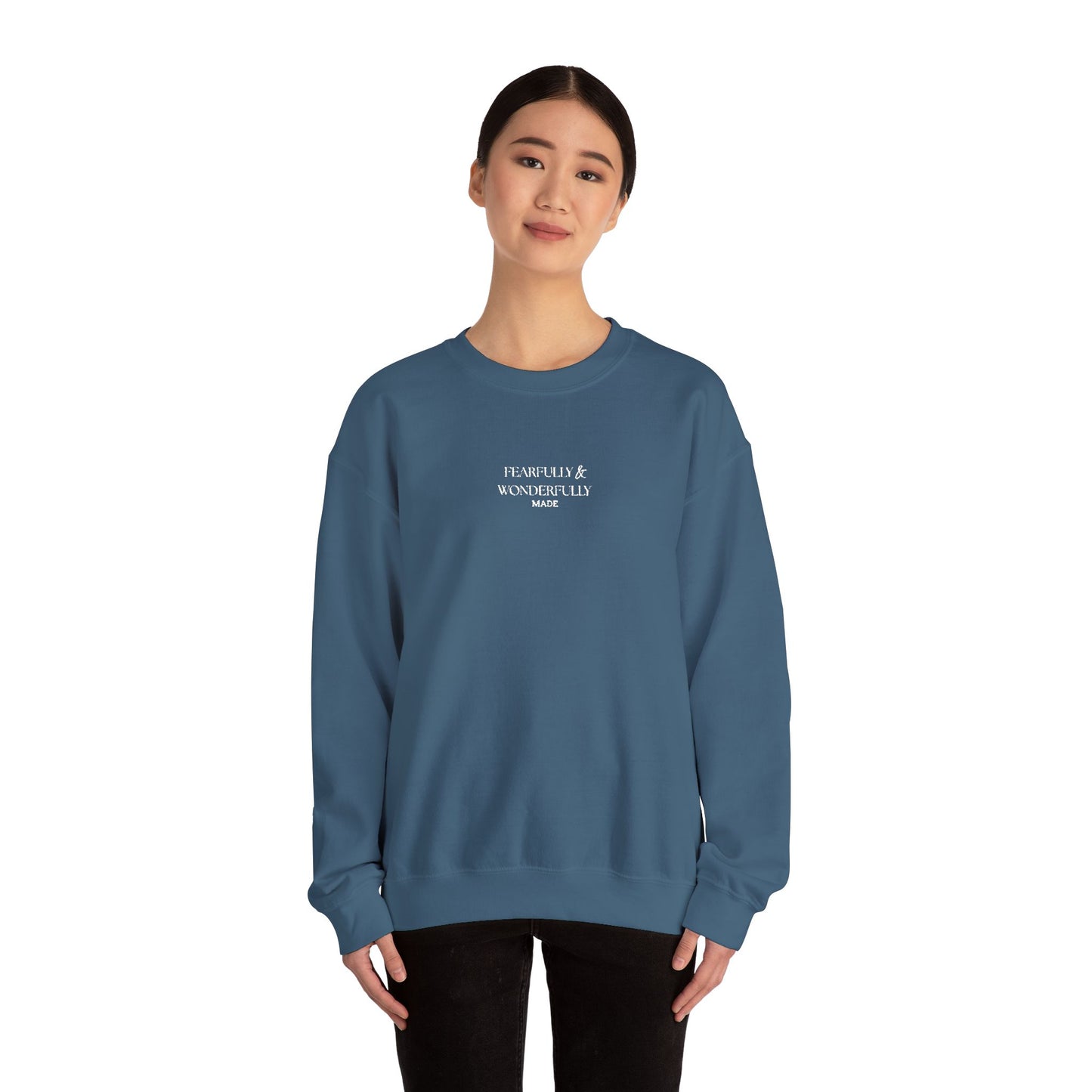 Minimal Crewneck Sweatshirt — EMBROIDERED