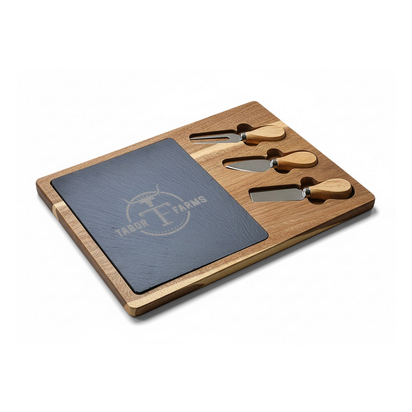Tabor farms- wooden board- cutting slate w/ knives or w/out
