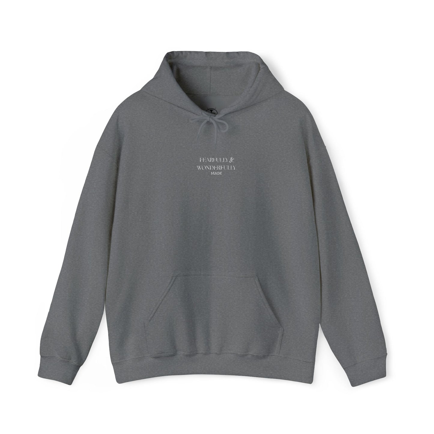 Embroidered Minimalist Hoodie — "Fearfully & Wonderfully made"