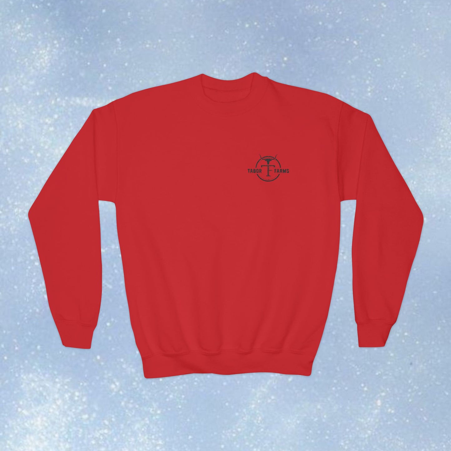 Youth Crewneck Sweatshirt — EMBROIDERED (Tabor Farms)