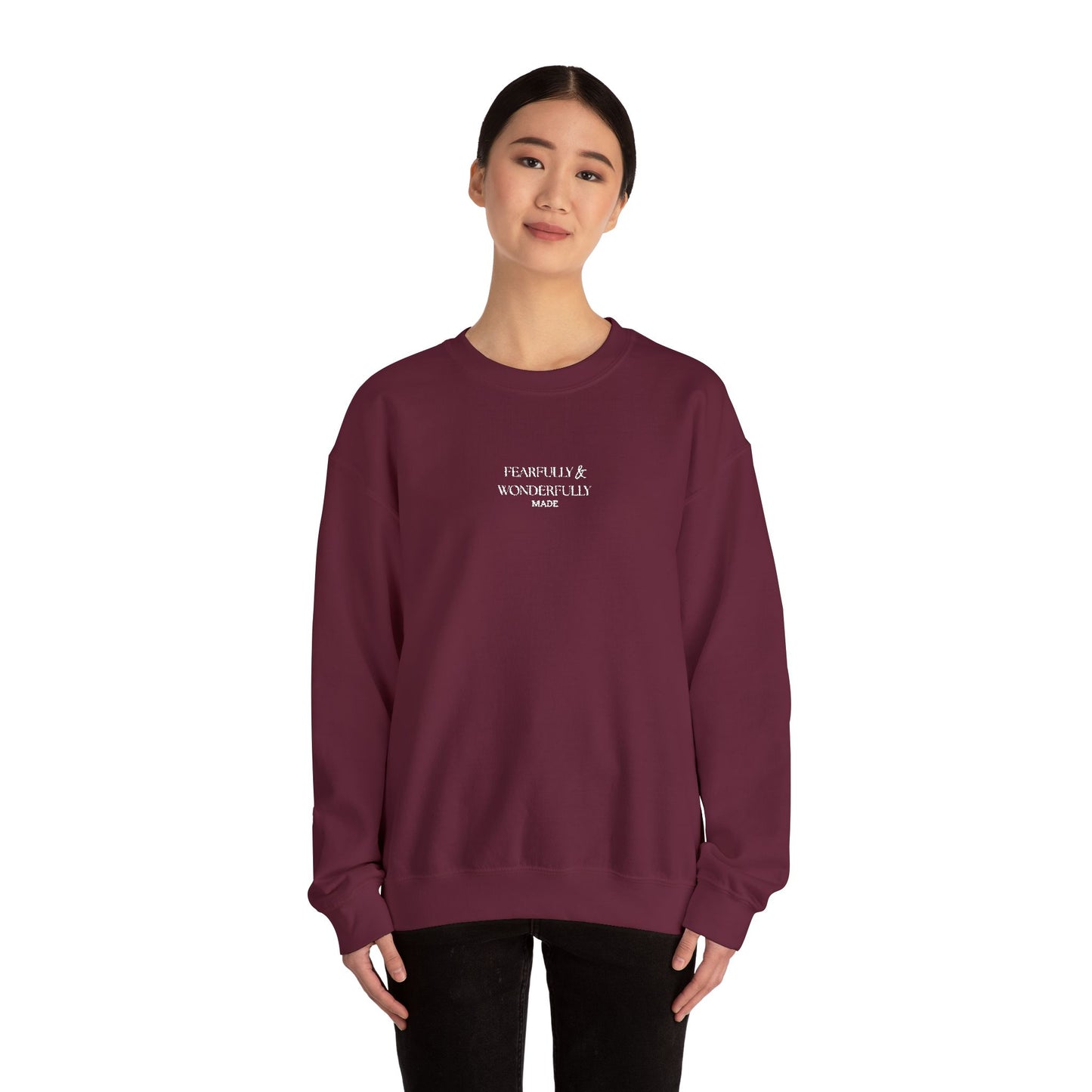 Minimal Crewneck Sweatshirt — EMBROIDERED
